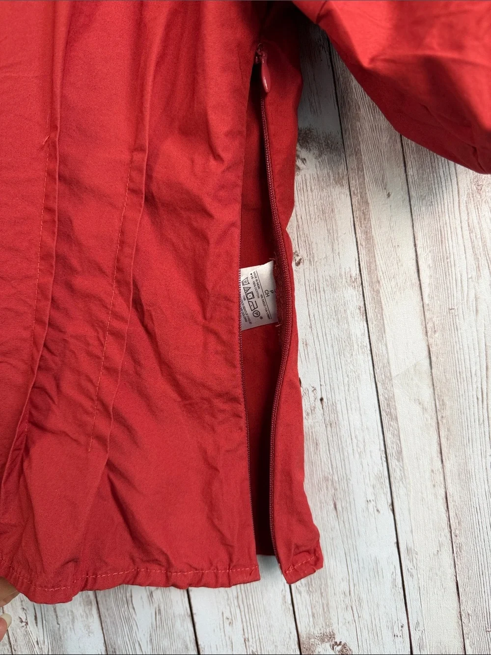 Banana Republic Puff Sleeve Pintuck Poplin Blouse sz Small Burnt Orange Red Fall